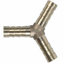 Y-hose connector made of brass, 3-way connector, for 8 mm hoses