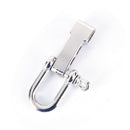 2pcs Stainless Steel U Shaped Shackle Buckle Adjustable Paracord Bracelets JR