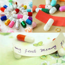 50PCS Lovely Message in a Bottle Capsule Letter Cute Love Friendship Pills Gifts