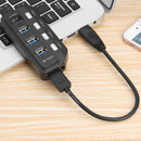 7 Port USB 3.0/USB 3.1 Hub Splitter High Speed USB3.0 Adapter for PC Laptop