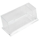 1 Pcs Clear Plastic Business Card Holder Stand Display with Pen Stand 12cm  B8L4