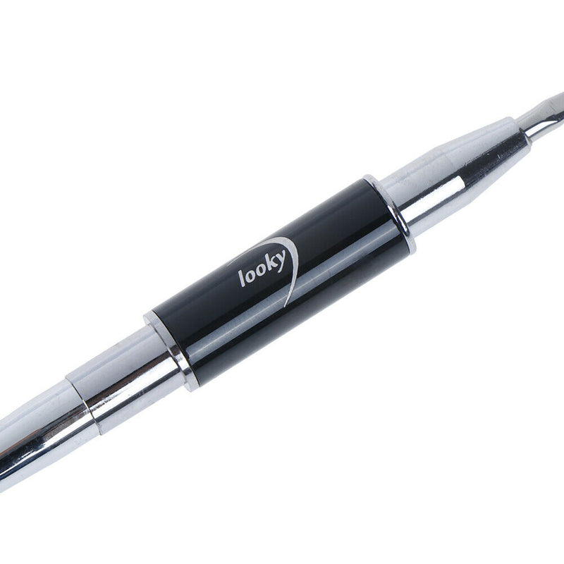 1X UV Gel Liner Brush Painting Acrylic Pen Nail Polish Tool with Mixing Spatu Gw