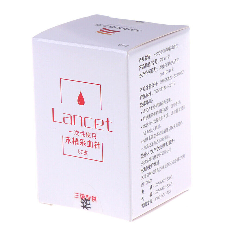 100x test paper and lancet for blood glucose monitor medical blood glucose3cA