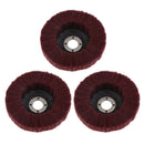 3 X Abrasive Polishing Wheel Polishing Flap Disc Bore 16mm Red Without Sand