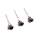 10 Pcs Stainless Steel Wire Polishing Brush Drum Set For Rotary Tool
