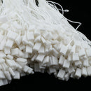 1000pcs 7.5''  Tags String Snap Locks Pin Loop Fasteners Hook Ties-White