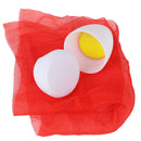 egg with egg yolk silk scarf changed egg duck egg height simulation magic props