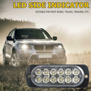 12V 12LED Light Car Truck Side Marker Indicator Turn Signal Lamp (White)