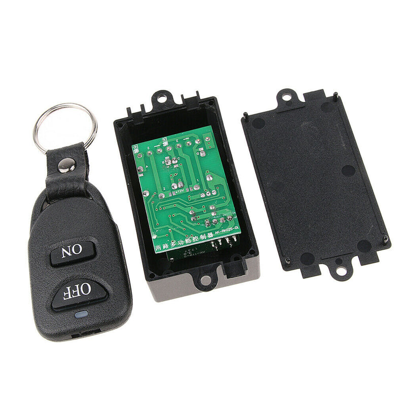 Wireless 2CH RF Remote Control Switch Module for Motor Light Garage 315Mhz