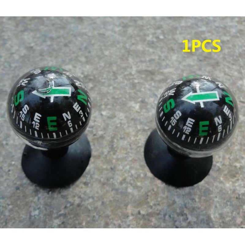 1* Flexible Navigation Compass Ball Dashboard Suction Cup Car Interior Accessory