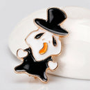 Brooch for Unisex Alloy Halloween Ornaments Ghost Shape Personality Pins Bu L4K9