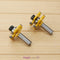 1/2" Shank Matched Tongue and Groove Router Bit Set Woodworking Milling Cutter