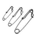 MagiDeal 30pcs Tuna Clip Stainless Long Line Clips Fishing Connectors S M L