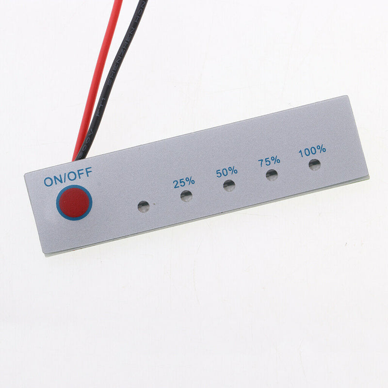 12V Lithium Battery Capacity Tester Power Indicator Gauge Meter 5 Levels 3