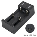 USB Port Dual Slot Universal Battery Charger For 3.7V 18650 26650 14500 Li-ion3C
