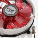 MagiDeal Aluminum 12V Quiet Cooled Fan 9cm CPU Cooler Heatsink For 1366 Red