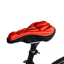 Silicone Cycling Bicycle Bike Saddle Seat Cover Red N3O4