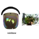 2pcs Open Face Helmet Visor Motorcycle Helmet Bubble Visor PC Lens