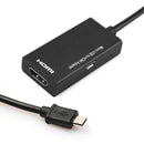 Type-C and Micro USB to HDMI 1080P HD Audio Video Adapter Cable for HDTV A