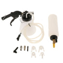 1L AIR Pneumatic Brake Bleeder Fluid w/ 4Master Cylinder Adapters 90-120 PSI