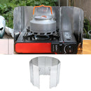 30 Plate Stove Wind Screen Foldable Camping Burner Windshield Outdoor Cooking