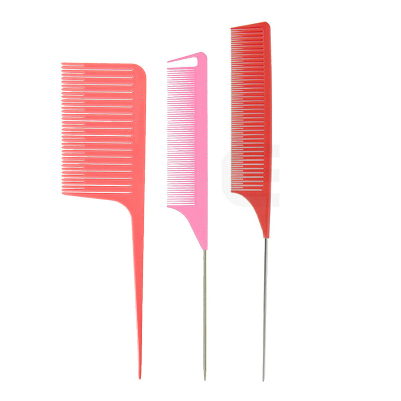 3pcs Professional Weaving Highlighting Foiling Hair Comb Salon Styling