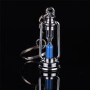 1Pair Novelty Metal Hourglass Key Chain Key Ring Couples Trinket Key chain GiftZ