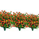 8Pcs Artificial Flowers Outdoor Uv Resistant Plants, 8 Branches Faux Plasti