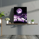 Diamond Painting Purple Cloudy Moon Full Round Drill Wall Picture 30x40cm