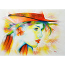 Beauty 5D DIY Full Round Drill Diamond Painting Women Mosaic Kit (XF051) A