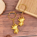 1PC Ox Year Lucky Key Ring Pendant Lucky Bull Keychain Gift Pendant Souvenir Hn