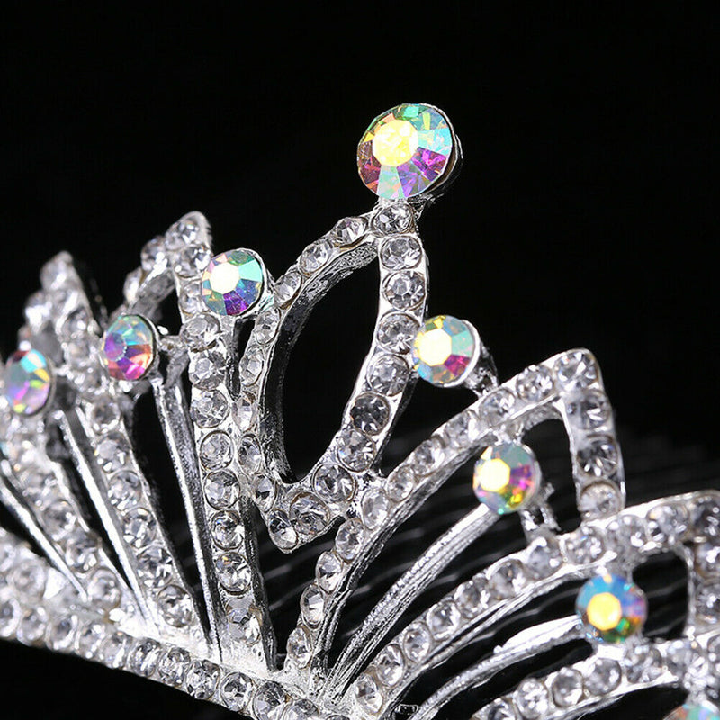 Baby Girl Princess Crown Headband Crystal Headdress Tiara Wedding Headwear A