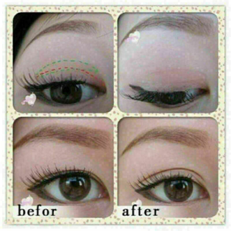 12 pairs White Thin Invisible Double-sided Eyelid Clear Adhesive S0D8