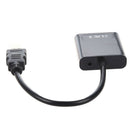 HDMI to VGA converter adapter + 3.5 mm audio jack full HD 1080P black bs