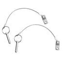 2pcs Stainless Steel Boat Bimini Top Quick Release Ball Pin with Lanyard