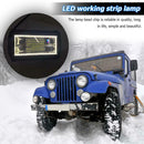 For Car Motorcycle 2 Row 3030 10800LM 6500K Waterproof LED Work Lamp White Light