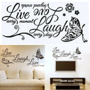 Live Laugh Love Family Home Quote Wall Stickers Art Room Removable Decals DIY N7