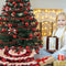 Christmas Cloth Cake Tree Skirt Home Outdoor Decor Plaid Carpet Floor Mat