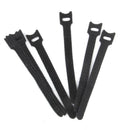 50pcs Black Cable Tie Nylon Straps Wire Cable Hook & Loop Fasteners Organiser