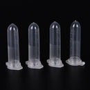 100pcs 2ml Micro Centrifuge Tube Vial Clear Plastic Vials Container Snap Cap M&O