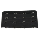 5 Pcs Black 4 Rows Hook and Eye Tape Bra Strap Extender