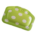 Bath Pillow Cushion Neckrest Back Support Comfort Bathtub Green Dots 2pcs