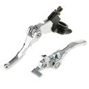 2PCS 22mm Handlebar Hand Control Reservoir Brake Clutch Levers Motorcycle
