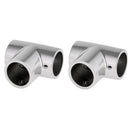 2pcs 1" Boat Yacht Handrail Fittings 90 Degree Tee - Marine Stainless Steel