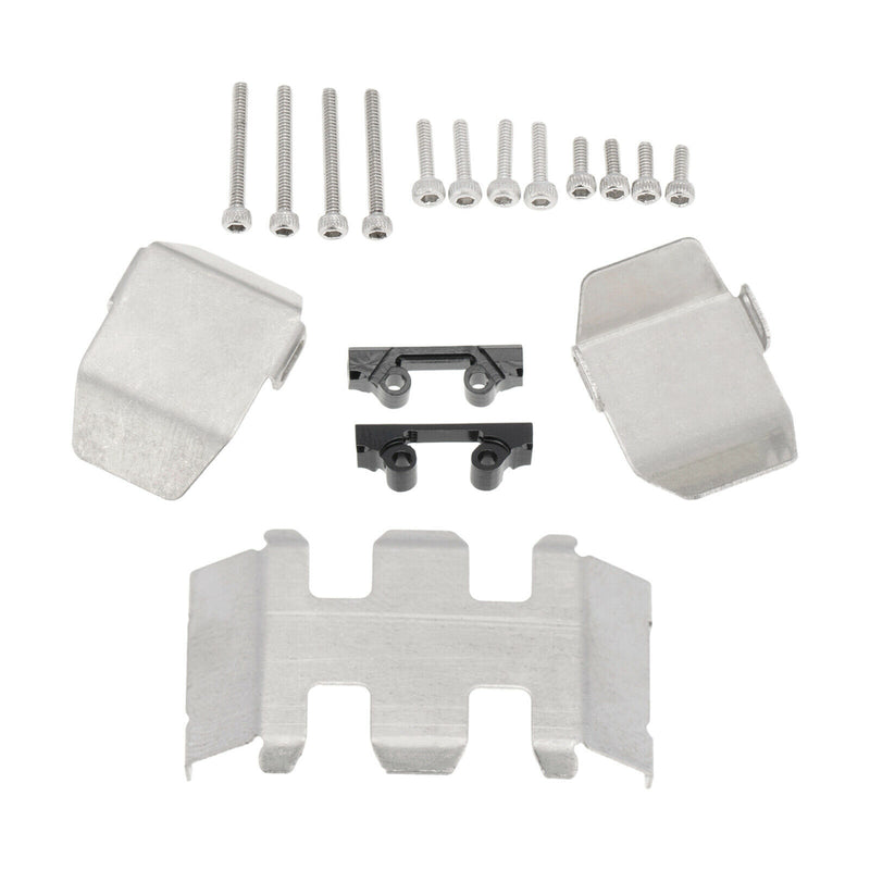 Chassis Armors Set Protection Skid Plat forAxial SCX24 90081 1:24 RC Car Upgrade