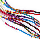 9pcs Hand-Crafted Colorful Thread Friendship Bracelets for Craft DIY Supplies