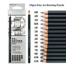 14pcs Sketch Drawing Writing Pencil Set Stationery Art Supply Wooden Pencil A