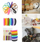 12pcs/set Adjustable Newborn Puppy ID Collar Pet Kitten Colors Cat Band Whelping