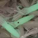 transparent luminous soft squid lure baits 10.5cm/8g bass trolling fishing lur Z