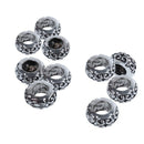 10Pcs Pattern Stoppers Rubber Bead Fit Charm Bracelet F1W5